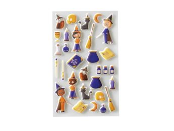 GOMMETTES RELIEF 3D École de sorciers