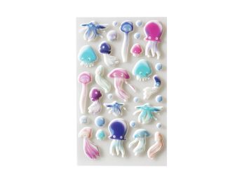 GOMMETTES RELIEF 3D Méduses