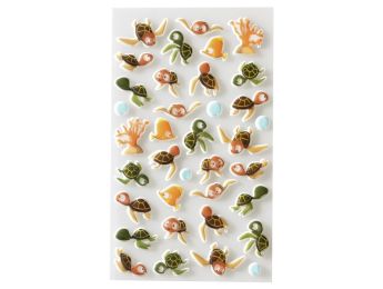 GOMMETTES RELIEF 3D Tortues