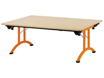 TISCH MIT BESCHICHTETER TISCHPLATTE - L: 120 - Breite: 80 cm