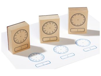 HOUTEN STEMPELS Klokken