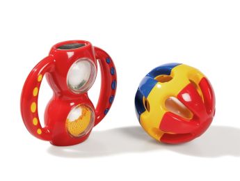 SET OF 2 ACTIVITY RATTLES