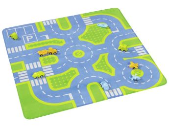 MAXI-SET VERKEHRSMATTE PLUME mit 9 Fahrzeugen