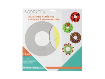ADHESIVE WREATHS TO DECORATE