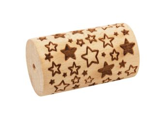 MINI ROULEAU À PATISSERIE EN BOIS Étoiles