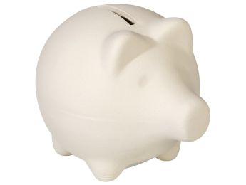 TIRELIRE COCHON EN TERRE CUITE À DÉCORER