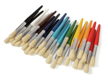 BROSSES À MANCHE EXTRA-LARGE rondes