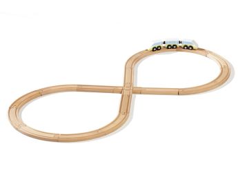 CIRCUIT DE TRAIN EN BOIS Le grand 8