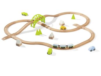 CIRCUIT DE TRAIN EN BOIS Le pont