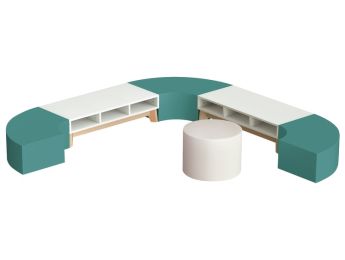 SET LEESHOEKJE KIDY S'COOL met massief houten onderstel