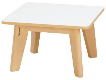 TISCH MIT BESCHICHTETER TISCHPLATTE NATURE - Viereckig 60x60 cm