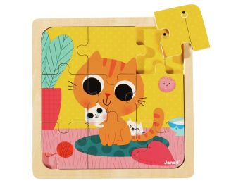 HOUTEN PUZZEL Peanut de kat