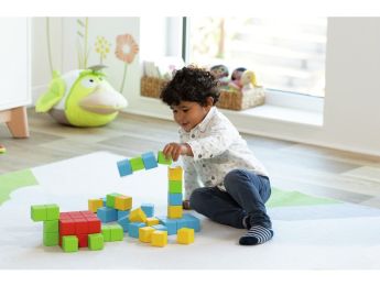 CONSTRUÇÃO MAGNÉTICA MAGICUBE Geomag 64 peças