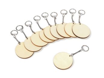 PORTE-CLÉS RONDS À DÉCORER