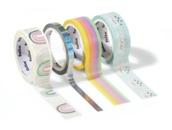 RUBANS ADHÉSIFS MULTITAILLES Arc-en-ciel