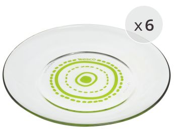 VAISSELLE VERRE TREMPÉ PEPSYCOLOR Assiettes à dessert
