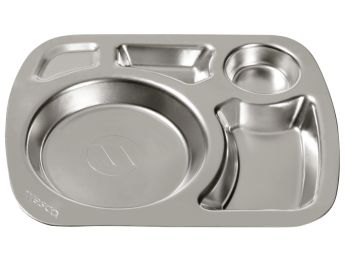 VAISSELLE INOX Plateau compartimenté