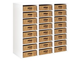 MÖBELSTÜCK MIT MELAMINBESCHICHTUNG H: 102 cm - L: 105 cm 24 Körbe - 21...