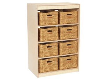 STAURAUMMÖBEL BABI Up H. 105 cm 8 Körbe - 3 Regalbretter