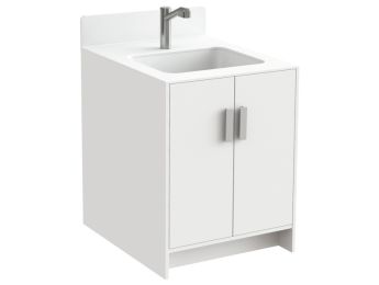 MEUBLE KAZÉO BASSIN SOLIDSURFACE L: 70 cm avec douchette exctractible