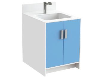 MEUBLE KAZÉO BASSIN SOLIDSURFACE L: 70 cm avec douchette exctractible