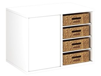 GELAMINEERD MEUBEL H: 51 cm - L: 70,5 cm 8 manden - 6 plankjes