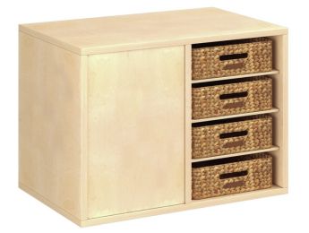 GELAMINEERD MEUBEL H: 51 cm - L: 70,5 cm 8 manden - 6 plankjes