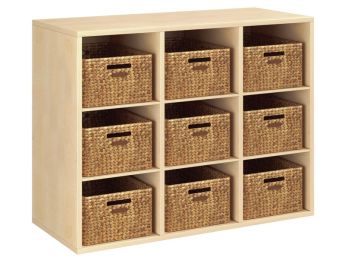 GELAMINEERD MEUBEL H: 81 cm - L: 105 cm 9 manden - 6 plankjes