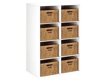 GELAMINEERD MEUBEL H: 102 cm - B: 70,5 cm 8 manden - 6 plankjes
