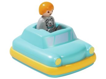 ENFANT AVEC VOITURE PLAYMOBIL