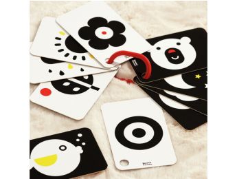 CARTES SENSORIELLES À CONTRASTES + 0 mois