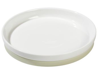 VAISSELLE PORCELAINE ANTIDÉRAPANTE BLANCHE Assiette plate