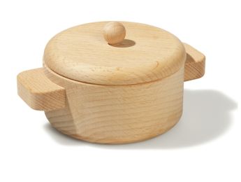 WESCOOK PUPPENGESCHIRR Holz Kochtopf