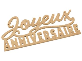 GRAND SUPPORT PLAT À DÉCORER Joyeux anniversaire