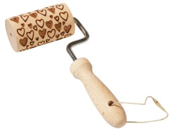 MINI ROULEAU À PÂTISSERIE EN BOIS Cœurs