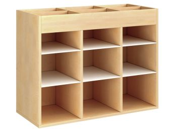 GEMELAMINEERD MEUBEL H: 81 cm - L: 105 cm 6 legplanken