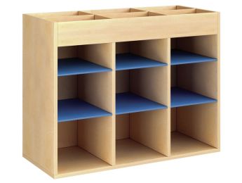 GEMELAMINEERD MEUBEL H: 81 cm - L: 105 cm 6 legplanken