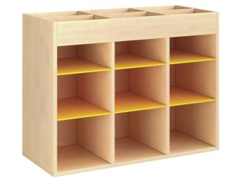 GEMELAMINEERD MEUBEL H: 81 cm - L: 105 cm 6 legplanken