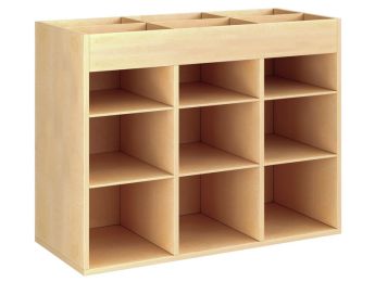 GEMELAMINEERD MEUBEL H: 81 cm - L: 105 cm 6 legplanken