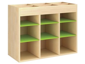 GEMELAMINEERD MEUBEL H: 81 cm - L: 105 cm 6 legplanken