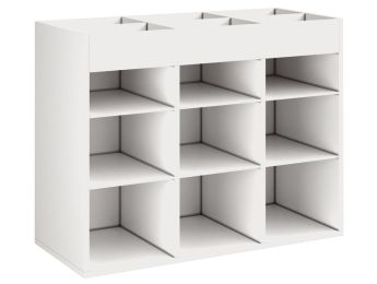 GEMELAMINEERD MEUBEL H: 81 cm - L: 105 cm 6 legplanken