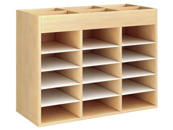 GEMELAMINEERD MEUBEL H: 81 cm - L: 105 cm 12 plankjes