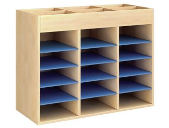 GEMELAMINEERD MEUBEL H: 81 cm - L: 105 cm 12 plankjes