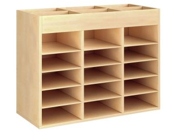 GEMELAMINEERD MEUBEL H: 81 cm - L: 105 cm 12 plankjes