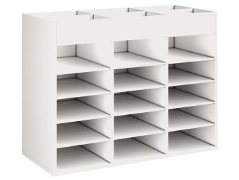 GEMELAMINEERD MEUBEL H: 81 cm - L: 105 cm 12 plankjes