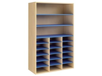GEMELAMINEERD MEUBEL H: 162 cm - L: 105 cm 18 legplanken