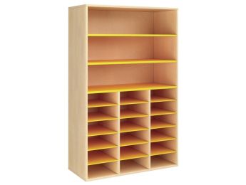 GEMELAMINEERD MEUBEL H: 162 cm - L: 105 cm 18 legplanken