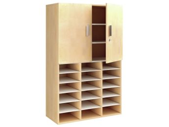 MÖBELSTÜCK MIT MELAMINBESCHICHTUNG H: 162 cm - L: 105 cm Hohe Türen 18...