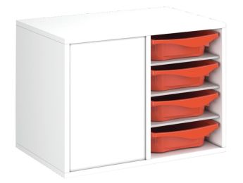 MÖBEL MIT MELAMINBESCHICHTUNG H: 51 cm - B: 70,5 cm 8 Behälter - 6...