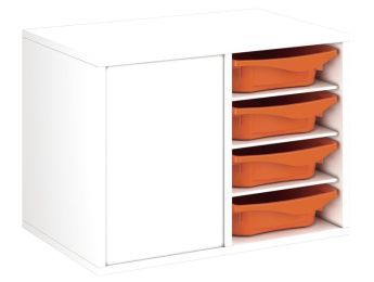 MÖBEL MIT MELAMINBESCHICHTUNG H: 51 cm - B: 70,5 cm 8 Behälter - 6...